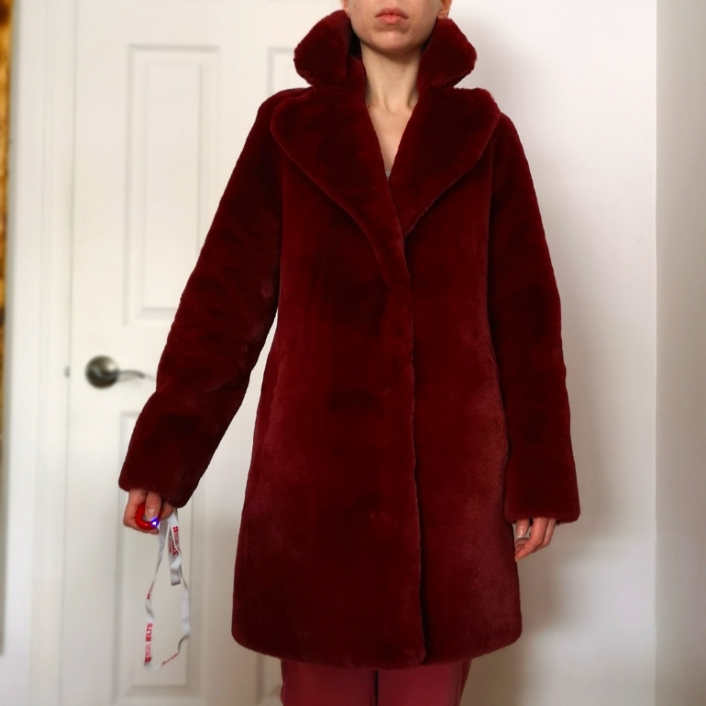 Faux fur coat
